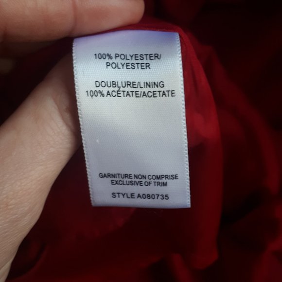 JACOB - Sleeveless red dress - Picture 5 of 7